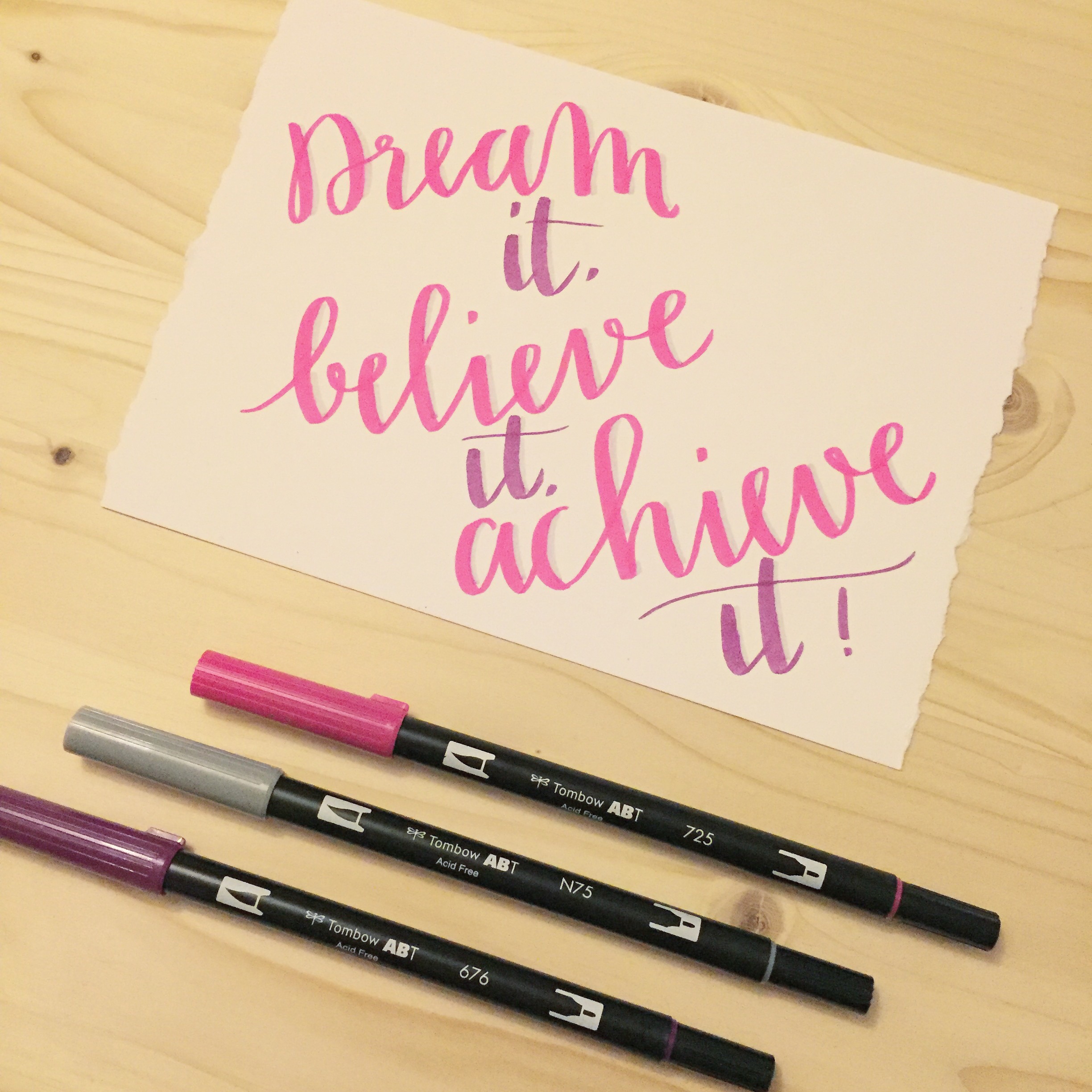 brushlettering quote